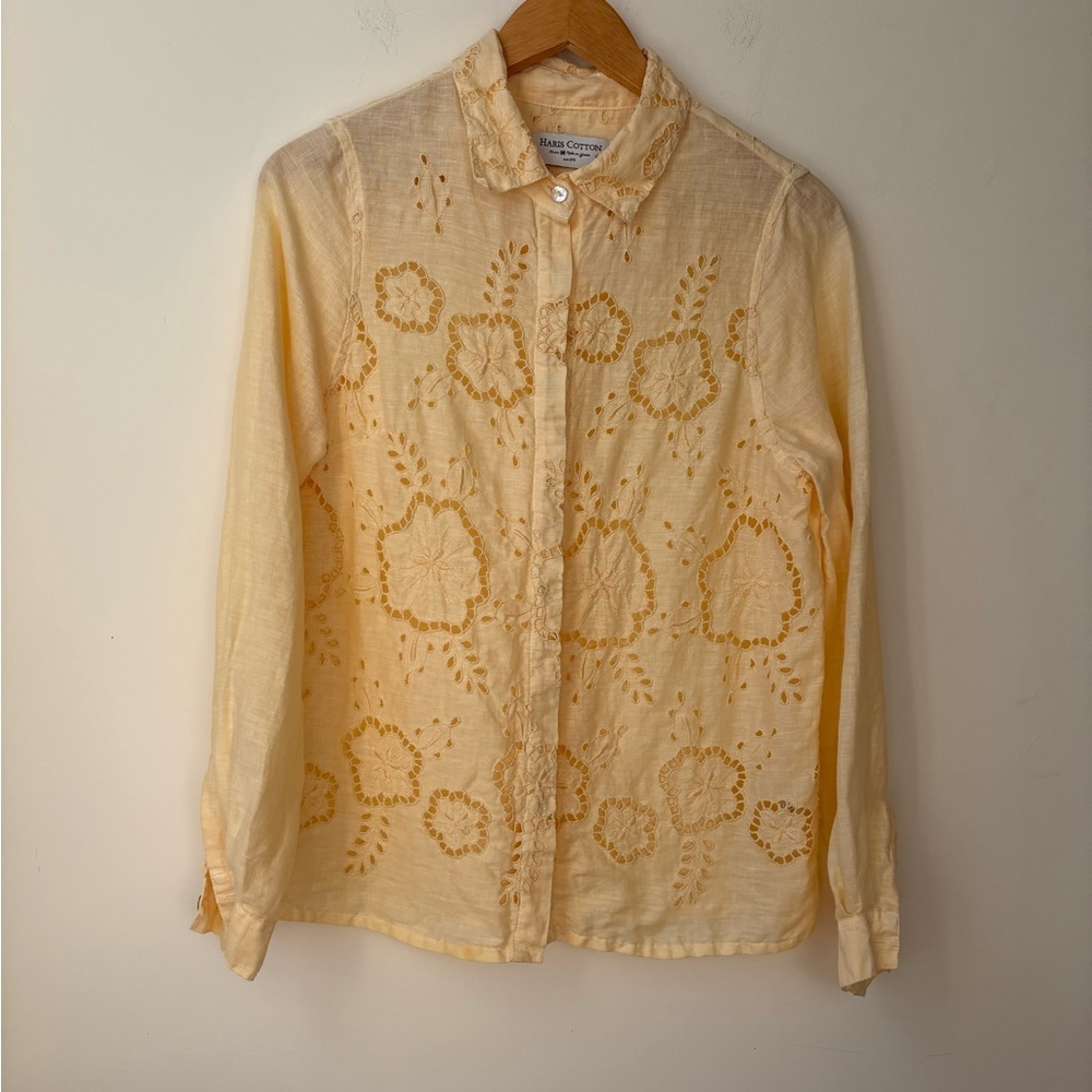 Haris Cotton Linen Button Down​ - Picture 4 of 14
